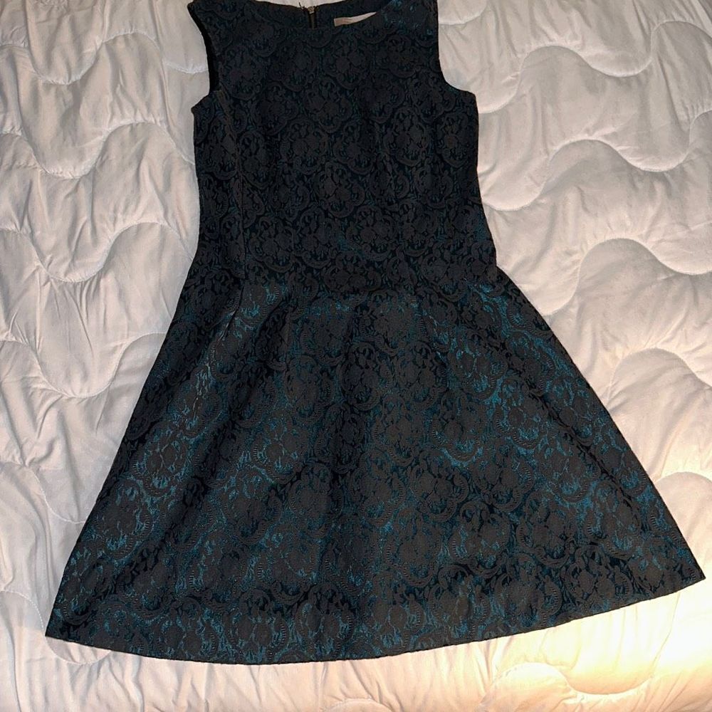 Forever 21 Above Knee Dress Size 5 Black and Teal - Picture 1 of 9